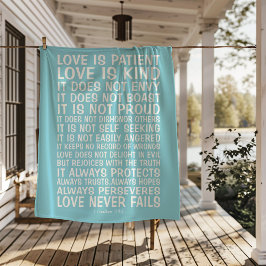 Love Never Fails Sherpa Blanket Sherpadecke