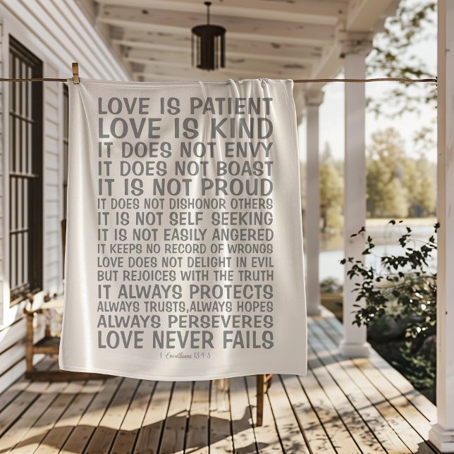 Love Never Fails Sherpa Blanket Sherpadecke (Von Creator hochgeladen)