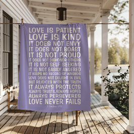 Love Never Fails Sherpa Blanket Sherpadecke