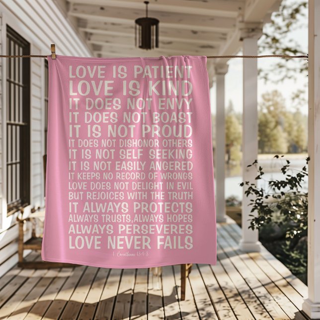 Love Never Fails Sherpa Blanket Sherpadecke (Von Creator hochgeladen)