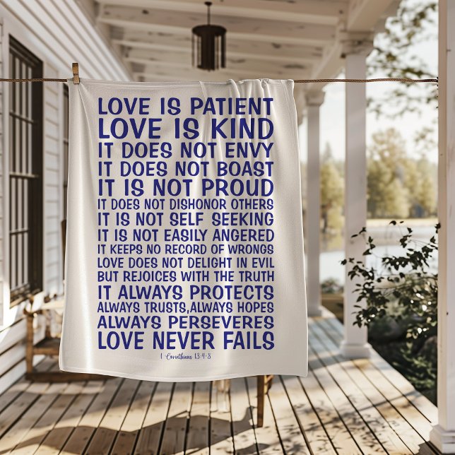Love Never Fails Sherpa Blanket Sherpadecke (Von Creator hochgeladen)