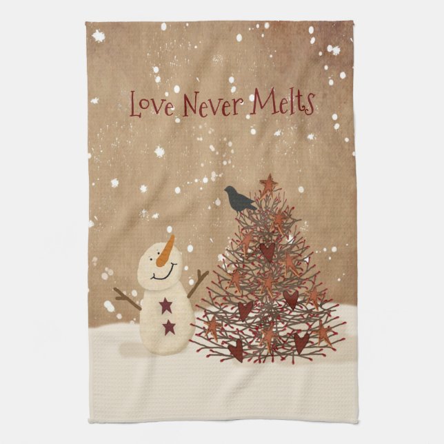 Love Never Melts Serviette de cuisine (Vertical)