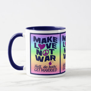 Love Not War tasse - choisir style & couleur