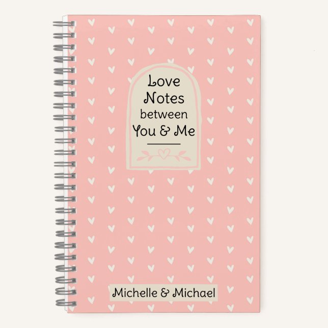 Love Notes Between You and Me Journal for Couples (Recto)