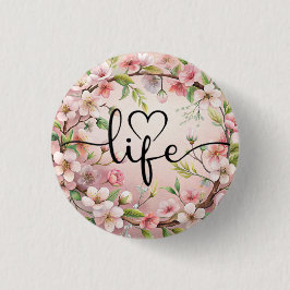 Love of life quote button