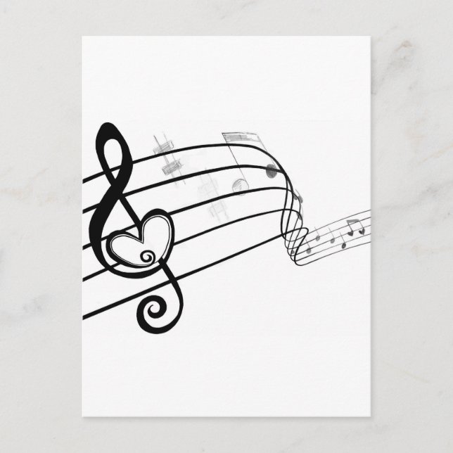 Love of Music Postkarte (Vorderseite)