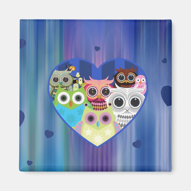Love Owls Magnet (Vorne)