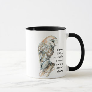 Love OWLS tant je me moque Citer Mug