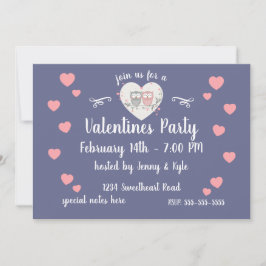 Love Owls Valentinstag Einladung