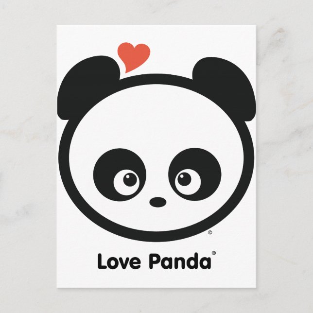 Love Panda® Post Card Postkarte (Vorderseite)