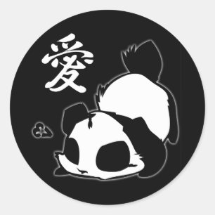 Love Panda Stickers