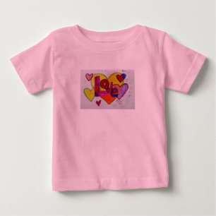 Love Patchwork Herz Glitter Word Art Shirts