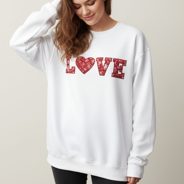 LOVE Patchwork-Sweatshirt Sweatshirt (Von Creator hochgeladen)