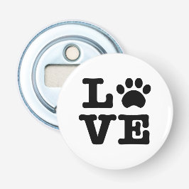 Love Paw Print Bottle Opener Fridge Magnet Flaschenöffner