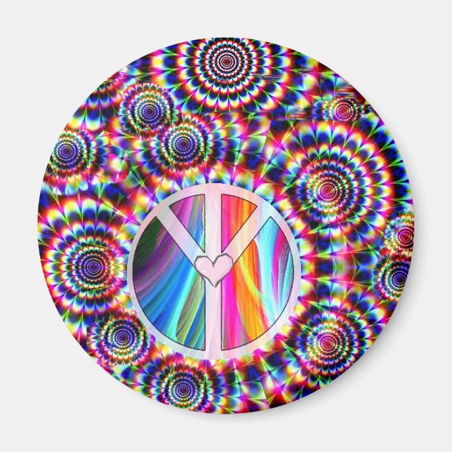 Love & Peace_ Magnet (Vorne)