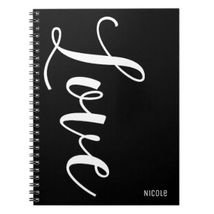 LOVE Personalisierter Chic Inspirierender Typ Notizblock