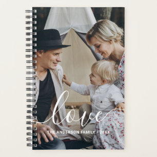'Love' Photo de famille personnalisée avec nom per