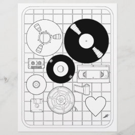 Love Physical Media - Page de coloration