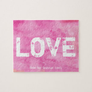 LOVE Pink Personalized Family Valentine's Day