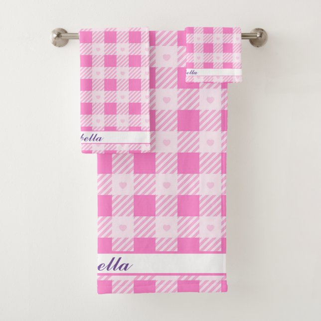 Love Plaid Collection rose moderne (En situation)