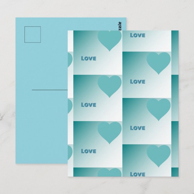 Love. Postkarte (Vorne/Hinten)
