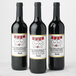 Love Potion: Custom Labels for Your Sweetheart! Weinetikett