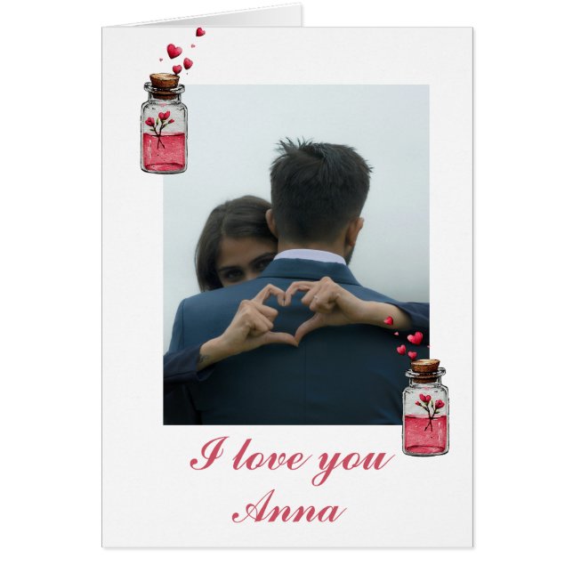 Love Potion in a Bottle Postcard (Vorne)
