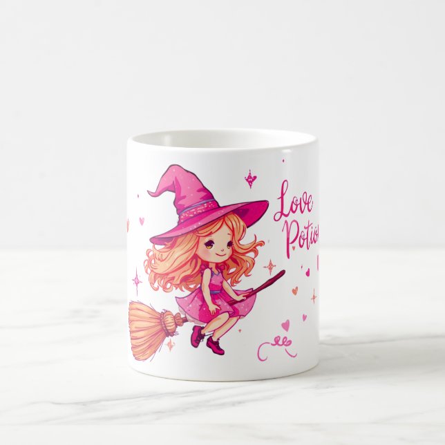 Love Potion Mug | Cute Witch Valentine Cup Kaffeetasse (Mittel)