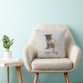 Love Pug Kissen