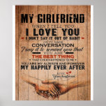 Love Quote For Girlfriend,Girlfriend Birthday Gift Poster<br><div class="desc">Love Quote For Girlfriend, Girlfriend Birthday Gift</div>