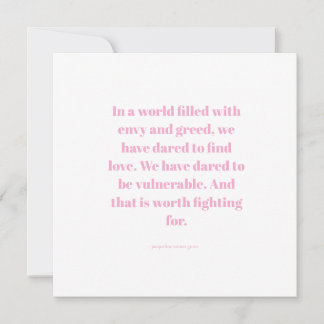 Love quote save the date