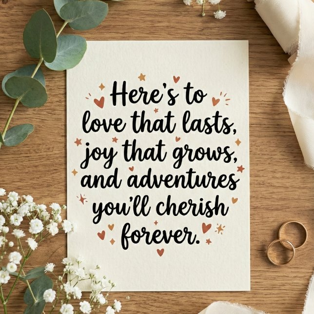 Love Quote Wedding Engagement Party Karte (Von Creator hochgeladen)