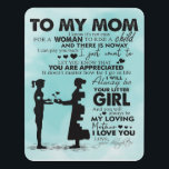 Love Quotes Gift | To My Mom Present | Türschild<br><div class="desc">It's a personalized perfect gift for your mom, your mama, your mommy, your mother, your parents, your grandma. It's ideal gifts for all seasons. These products are great for a picnic at the park, snuggling while watching TV, relaxing on the sofa, wall decoration for home or as a stylish bedspread....</div>