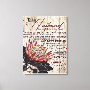 Love Quotes To My Husband, Home Decor Leinwanddruck