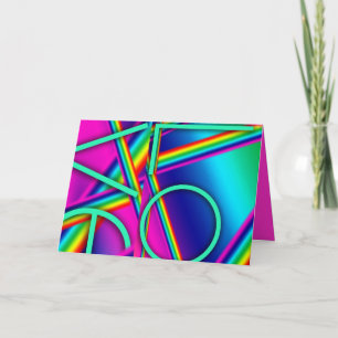 LOVE rainbow Pop ART carte de voeux