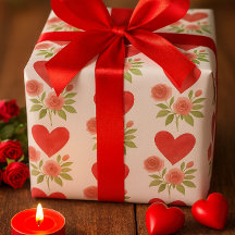 Love Red Hearts Pink Roses