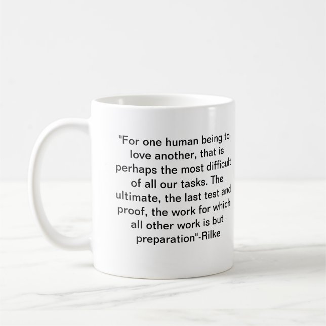 Love&Rilke Kaffeetasse (Links)