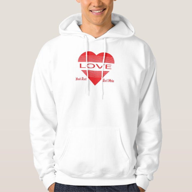 Love & Romance Concept Design with Heart Elements Hoodie (Vorderseite)