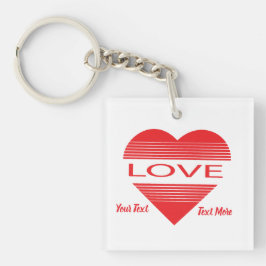Love & Romance Concept Design with Heart Elements Schlüsselanhänger