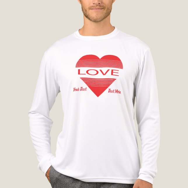 Love & Romance Concept Design with Heart Elements Tri-Blend Shirt (Vorderseite)