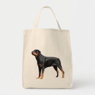 Love Rottweiler Sac fourre-tout de toile de chien 