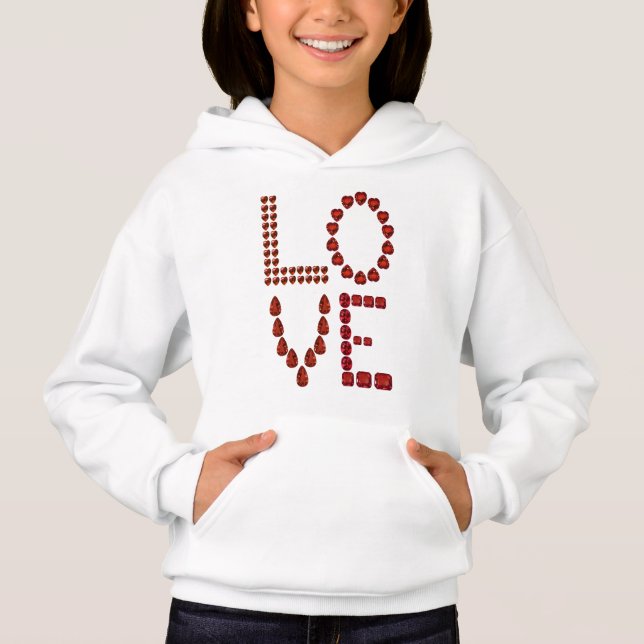 Love - Ruby Gemstone Lettering (Devant)