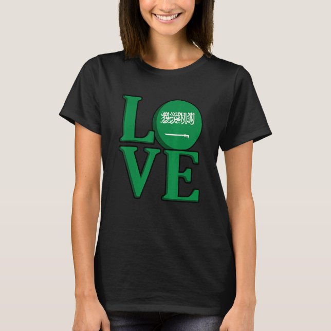 Love Saudi Arabia T-Shirt (Vorderseite)