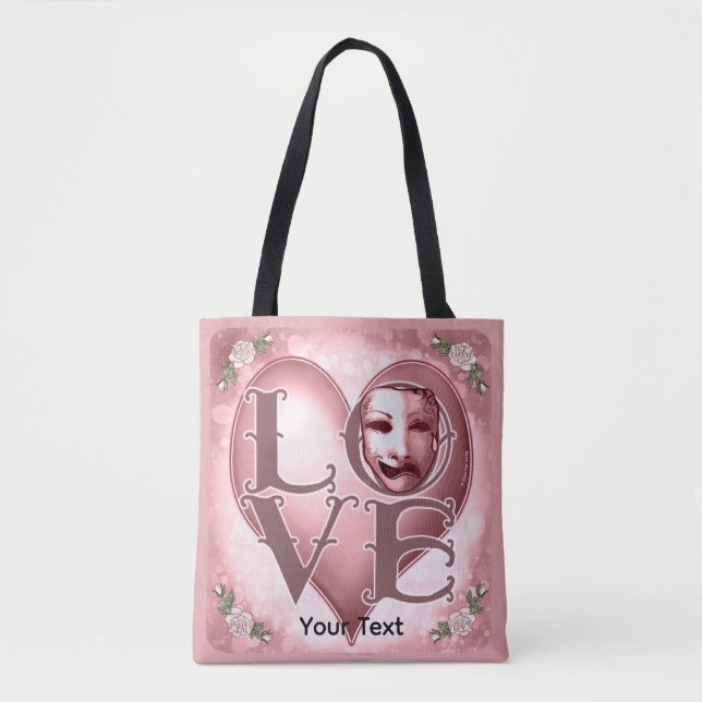 LOVE Schauspielermaske  Tasche (Vorderseite)
