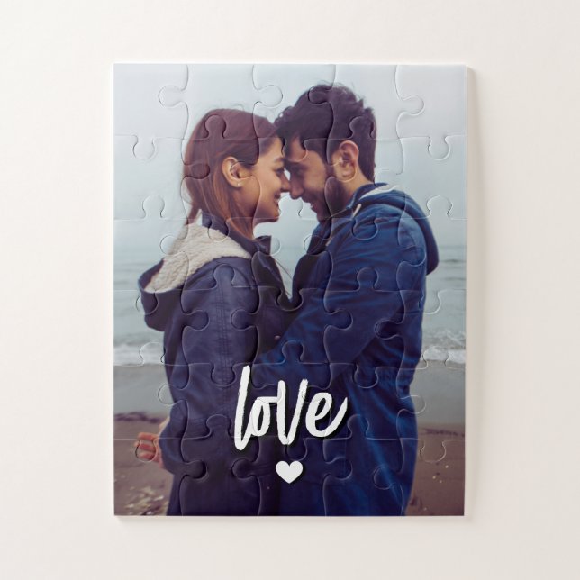 Love Script Modern Couple Photo  (Vertikal)