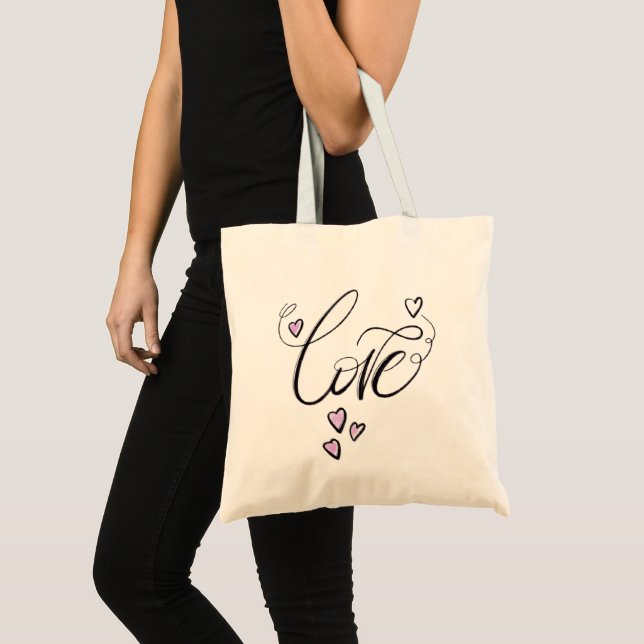 Love Script Tragetasche | Elegante umweltfreundlic (Vorderseite (Produkt))