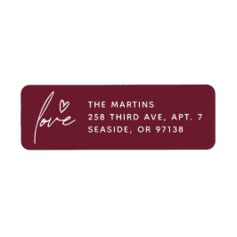 Love Script Valentine's Day Mailing Étiquette - Pl