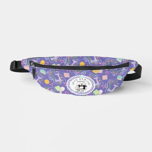 Love Sewing Accessories Purple Bauchtasche (Vorderseite)