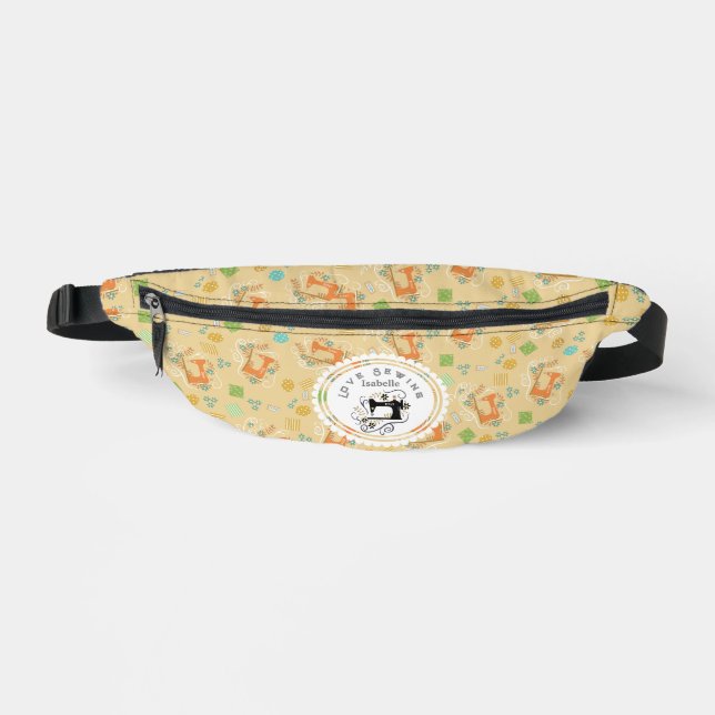 Love Sewing Accessories Yellow Bauchtasche (Vorderseite)