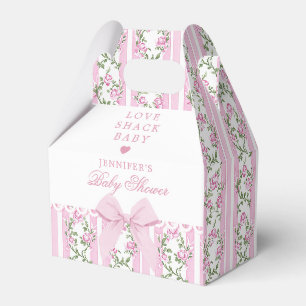 Love Shack Baby Coquette Bogen Blumen Baby Shower Geschenkschachtel